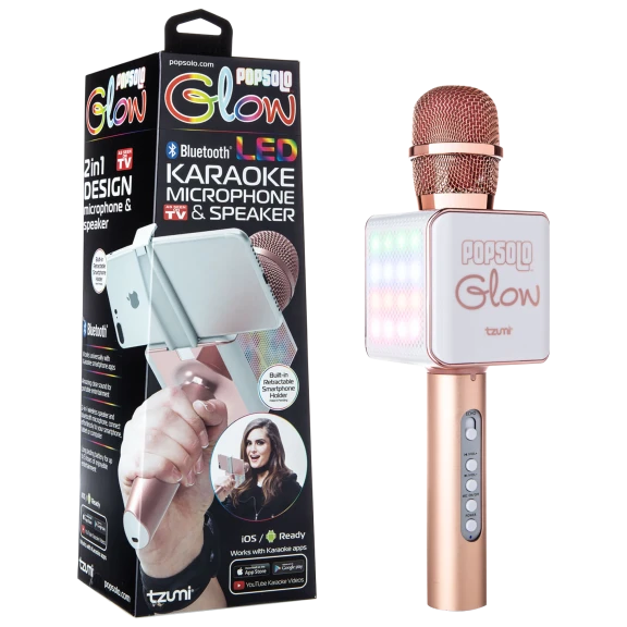 Tzumi Bluetooth GLOW LED Karaoke Microphone
