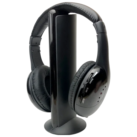 Power-To-Go 5-in-1 Wireless Private Listening TV Headphones