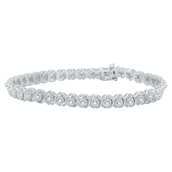 Allure 1.0 cttw Diamond Bracelet In Sterling Silver