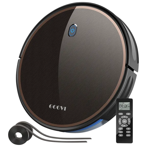 GOOVI Slim Robot Vacuum 2000Pa Max Suction with Boundary Strips