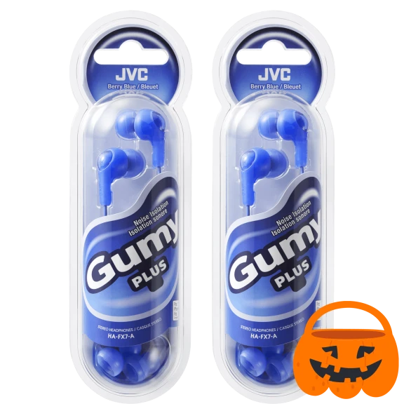 2-Pack: JVC Gumy In-Ear Wired Headphones