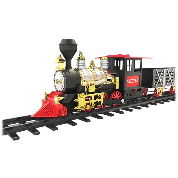 MOTA Holiday Toy Train Set with Smoke & Sounds