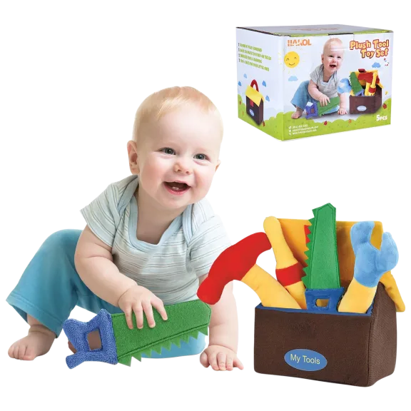 Hakol Plush Kids Learning Tool Toys in Carrier Box