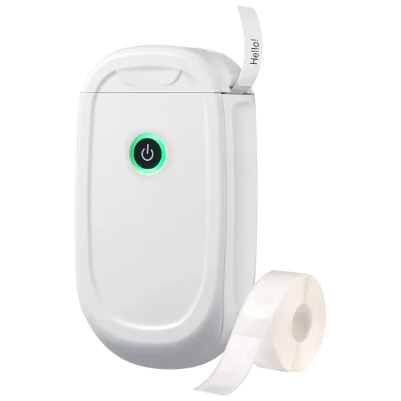 Dartwood Mini Portable Bluetooth Label Maker (White)
