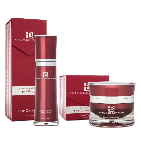 Brilliance New York Rubies Collection Thermal Facial Mask and Serum 2-Piece Set