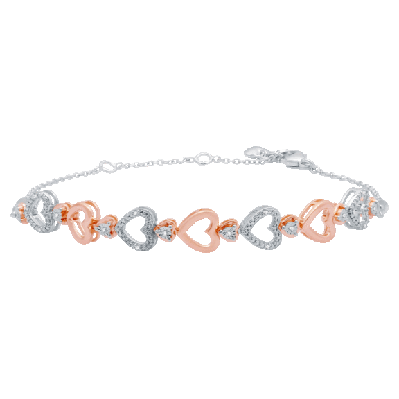 Allure Diamond Lined Heart Bracelet