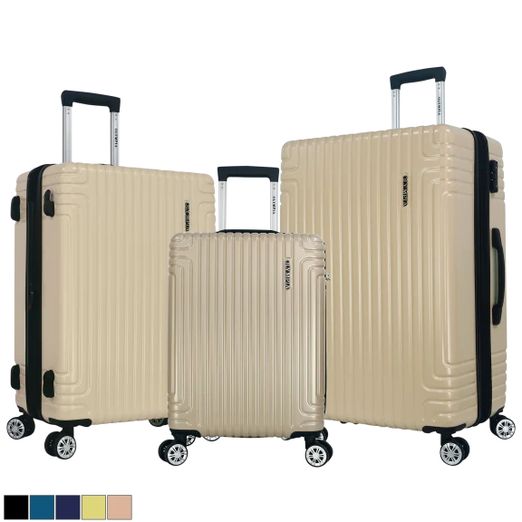 Olympia USA Gulliver 3-Piece Hardside Spinner Luggage Set