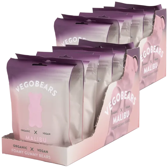 20-Pack: VegoBears Organic Malibu Gummy Bears (3.5oz)