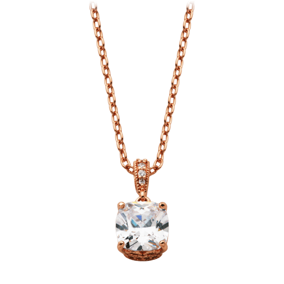 Morgan & Paige 14K Gold Rhodium Plated Round Pendant