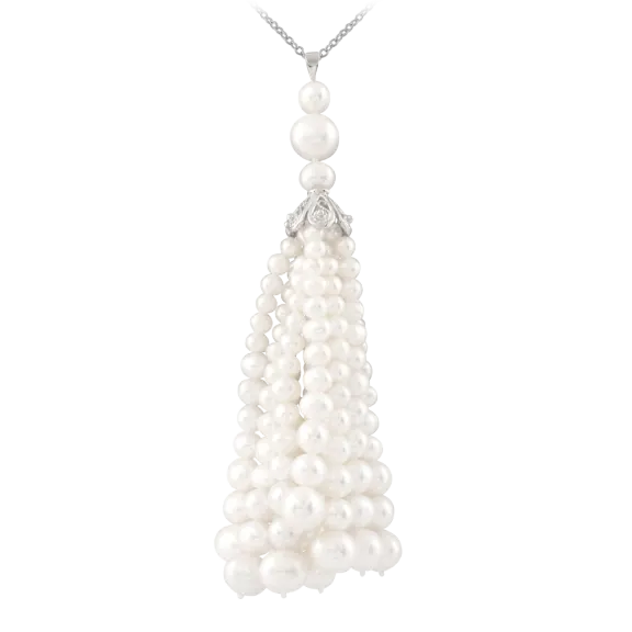 White Freshwater pearl Dangling Pendant