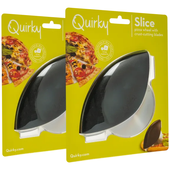2-Pack: Quirky Slice Pizza Wheel Cutter (FOR CUTTING PIZZA)