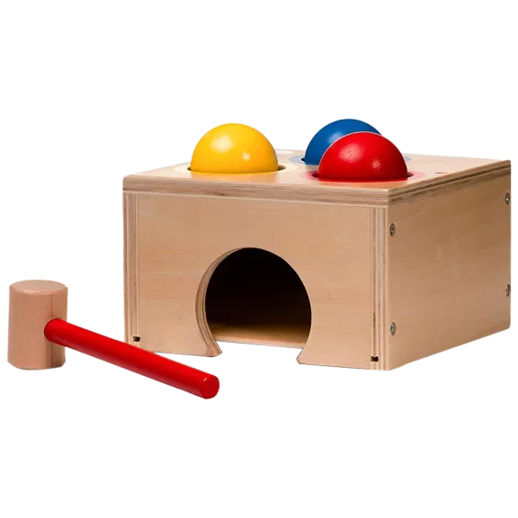 BooKid Wooden Pounding Bench - 5 Piece Set