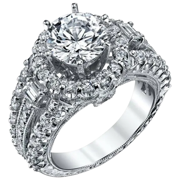 Tamborat 1.6 Carat TW Cubic Zirconia Princess Cut Ring