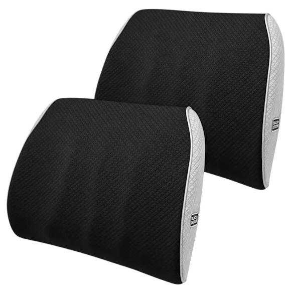 2-Pack: Black+Decker Memory Foam Lumbar Support Cushions