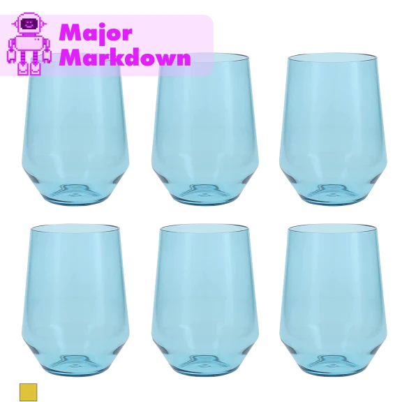 6-Pack: Fortessa Shatter-Resistant Tumbler Glasses