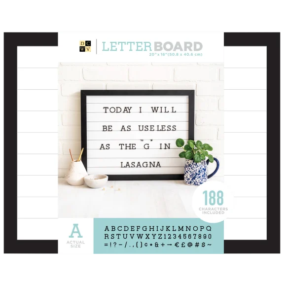 DCWV Shiplap Letter Board (20"x16")