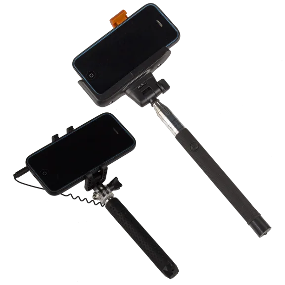 Bem Bluetooth Selfie Stick with Bonus Pocket-Sized Wired Selfie Stick