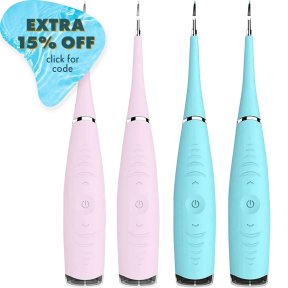 2-Pack: Electric Dental Plaque Remover by Two Elephants
