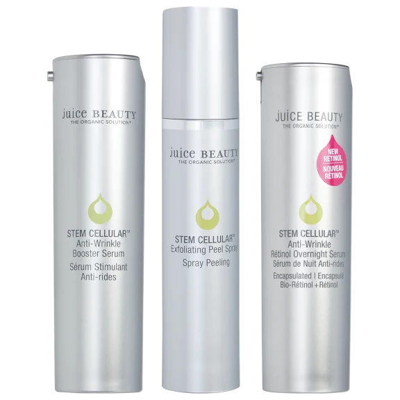Juice Beauty 3-Piece Stem Cellular Day & Night Serum and Exfoliating Spray