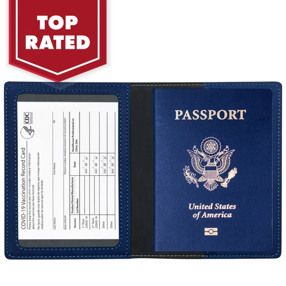 2-Pack: Ciana Passport and Vaccine Card Holder