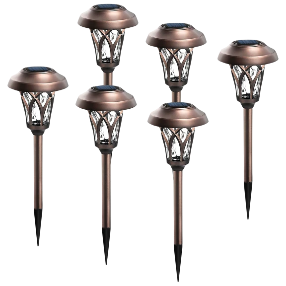 6-Pack: Solar Pathway Lights