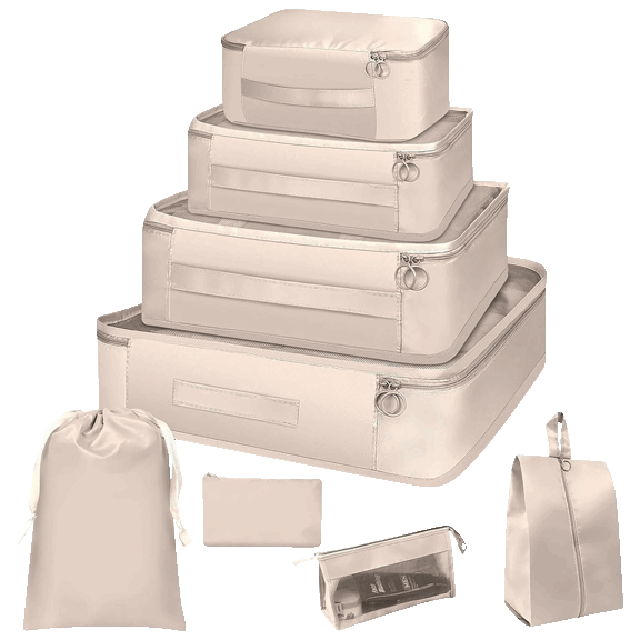 Titan Lightweight Compact 8-Piece Organizing Packing Cubes