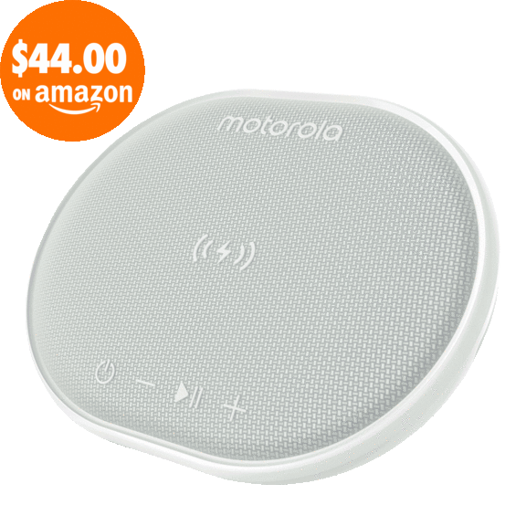 Motorola Portable Bluetooth Speaker & Wireless Charging Pad with Voice Call