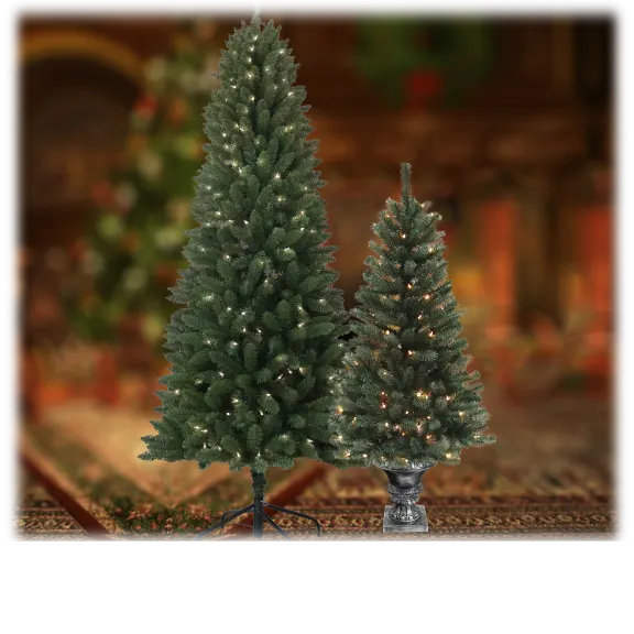 Santa's Workshop Pre-Lit Christmas Trees (4.5' or 6.5')