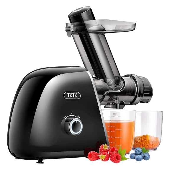 TKTK Wide Feed Juicer with Cold Press Juice Mode