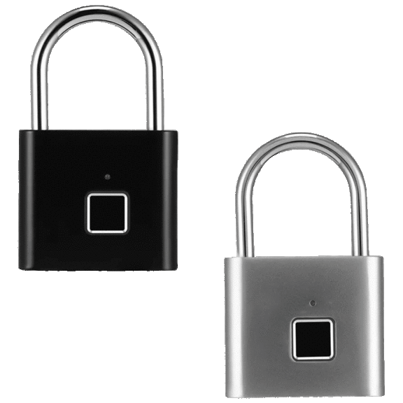 2-Pack: Titan One Touch Ai Fingerprint Padlock