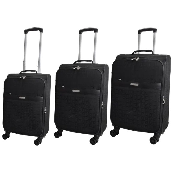 Adrienne Vittadini 3 Piece Quilted Luggage Set
