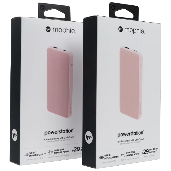 2-Pack: Mophie Powerstation 8000mAh Powerbank with 3A USB-C Port