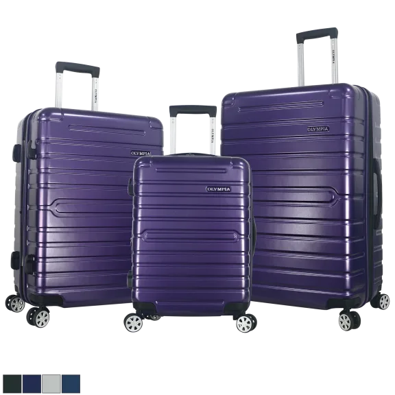 Olympia USA Lancer Plus 3-Piece Expandable Hardside Luggage Set