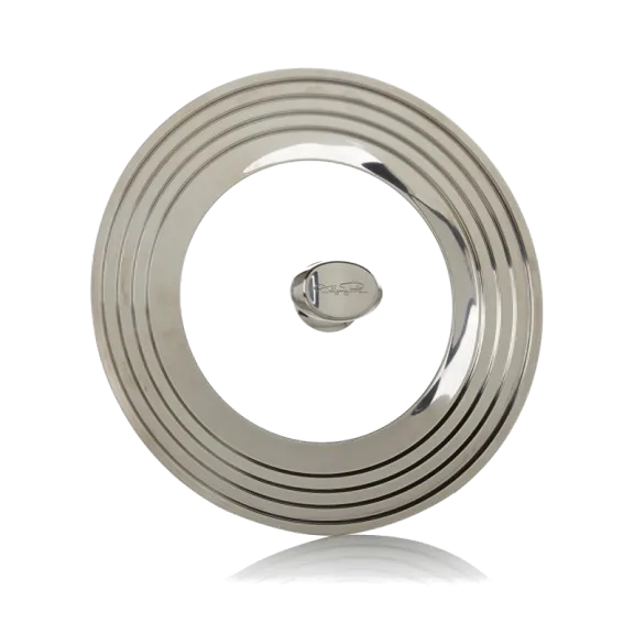 Wolfgang Puck Tempered Glass and Stainless Steel Universal Lid (Open Box)