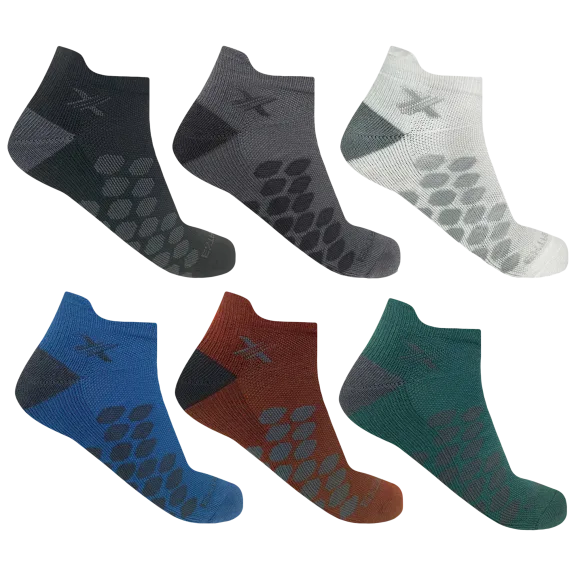 6-Pack: Extreme Fit High Energy Targeted Ankle Length Compression Socks​