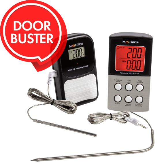 Maverick Wireless Remote Thermometer with 2-High Heat Probes