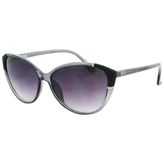 Kay Unger Gray Cat Eye Frames With Gradient Smoke Lenses