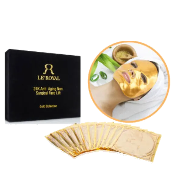 12-Pack: Le Royal 24K Gold Face Masks