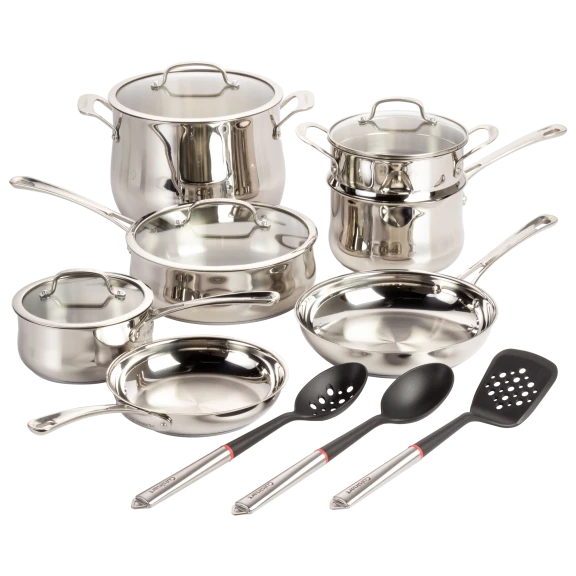 14-Piece: Cuisinart Contour Belly Cookware Set