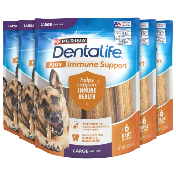 5-Pack: Purina Dentalife Plus Immune Support Dog Dental Chews