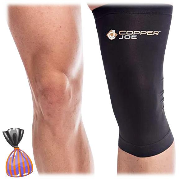 2-Pack: Copper Joe Knee Compression Sleeves Set
