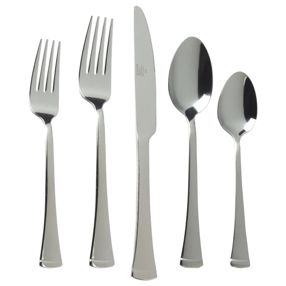 Gourmet Basics by Mikasa 45-Piece Stainless Steel Flatware Set