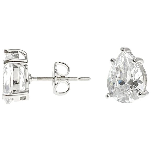 Kenneth Jay Lane 4 CT TW CZ Pear Stud Post