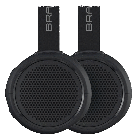 2-Pack: Braven BRV-105 Rugged Portable Bluetooth Speakers