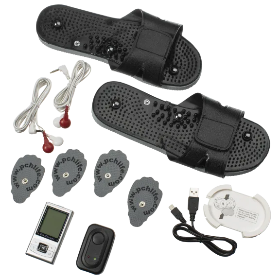PCHLife 8-Channel Digital Pulse Massager with Slippers
