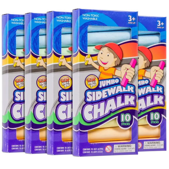 5-Pack: Children's Sidewalk Chalk