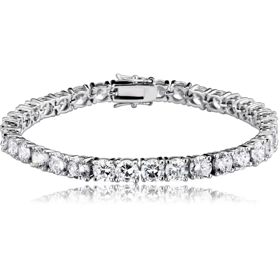 Sterling Plated CZ Tennis Bracelet