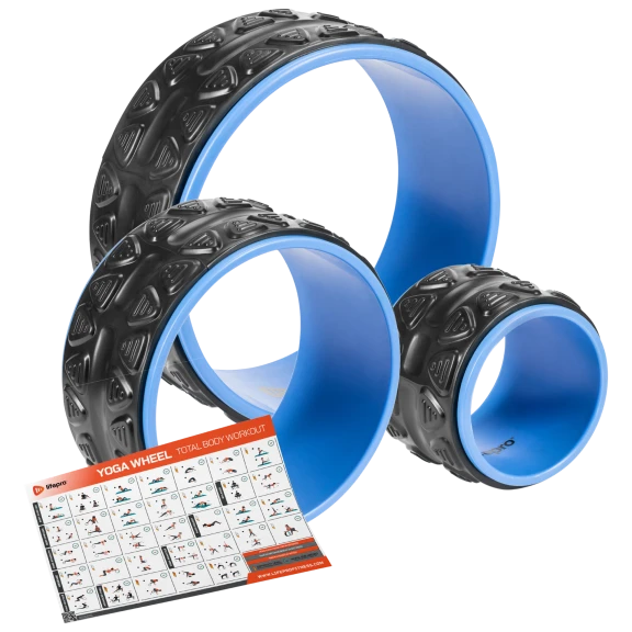 3-Piece: Lifepro Swirl Yoga Wheel Set