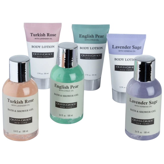 6-Piece Olivia Grace Body Wash and Lotion Assortment (3 Scents)
