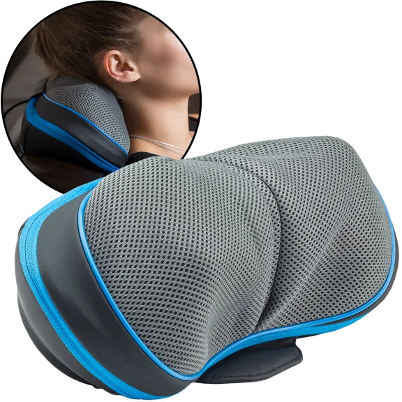 Contoured Portable Massager w/Dual-Direction Heads & Heat by ModernTherapy